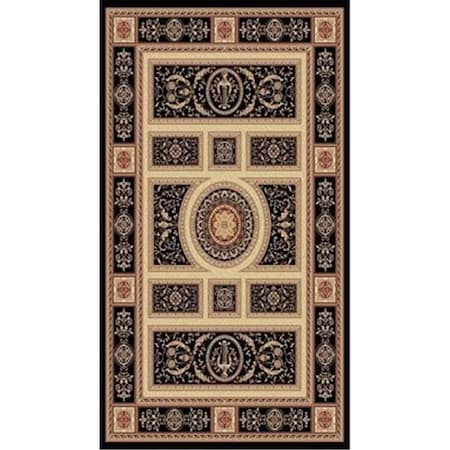 Dynamic Rugs Legacy Rectangular Rug- Black - 9 Ft. 2 In. X 12 Ft. 10 In. LE101458021090